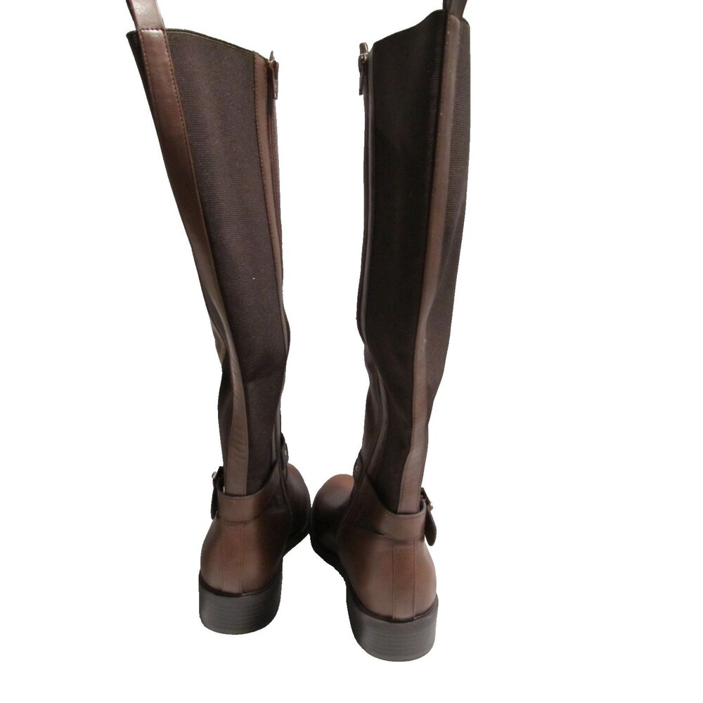 Style & Co Valenciaa Riding Boots Cognac Brown Size 10M and 6.5M - Picture 7 of 13